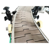 Factory bottle transfer conveyor belt system bottle slat conveying belt