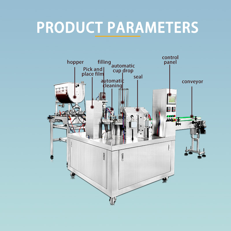 Hot Sale Automatic Cup Rotary Cup Jelly Cup Filling Sealing Machine