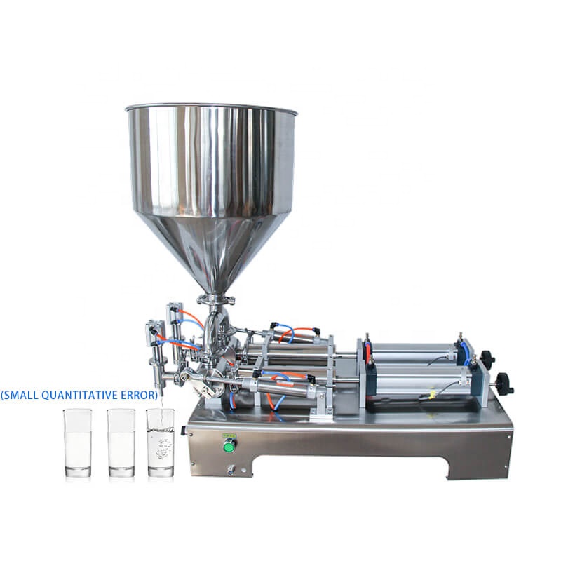 Semi-automatic double heads bottle liquid filling machine packing and filling machine