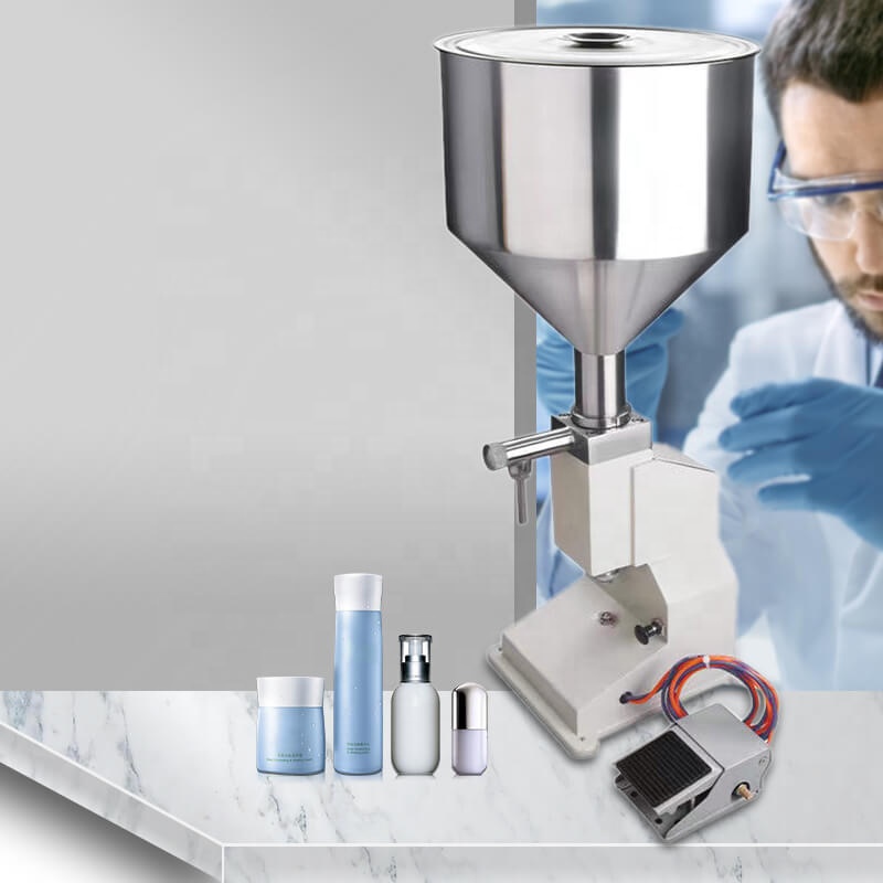 A02 peristaltic pump pneumatic manual oral liquid filling machine