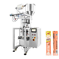 The process of changing the packaging film of the vertical granule packaging machine