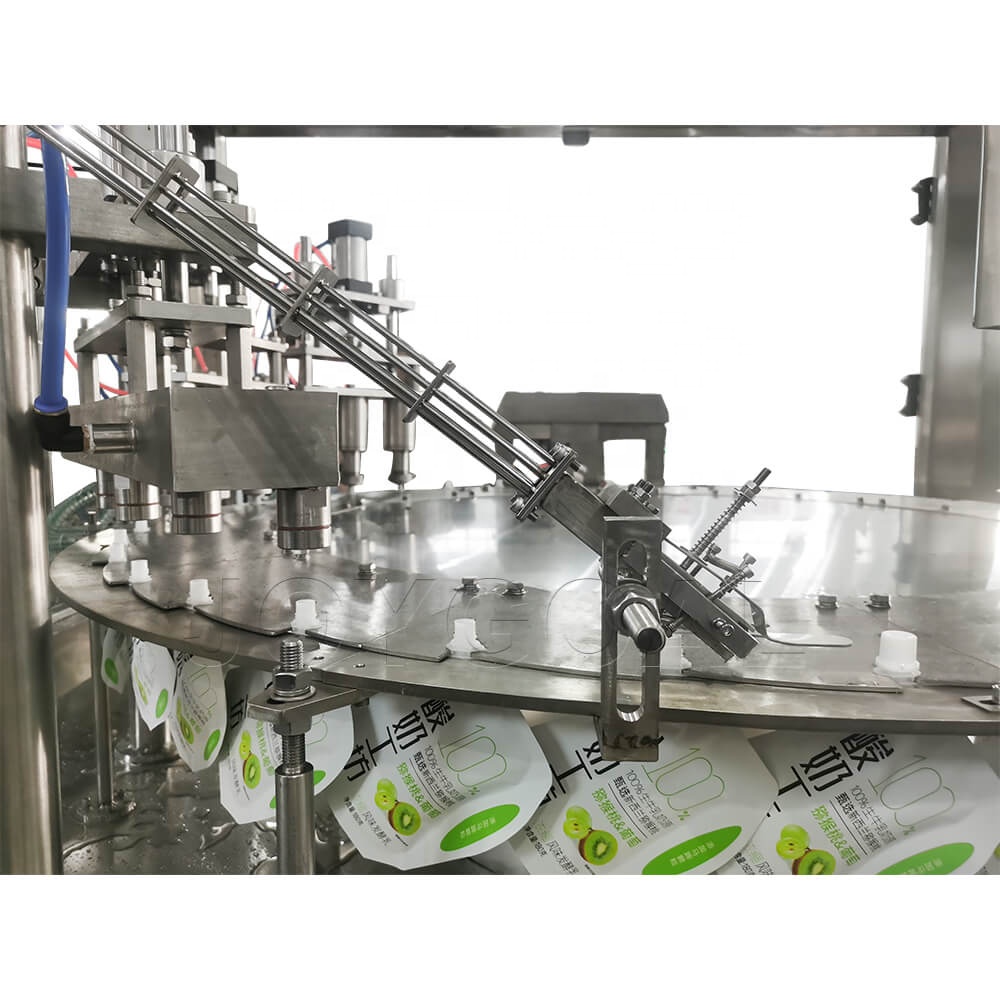 ZLD-6A automatic spout pouch filling and capping machine for packing bag liquid water milk oil beverage juce paste cream honey sauce