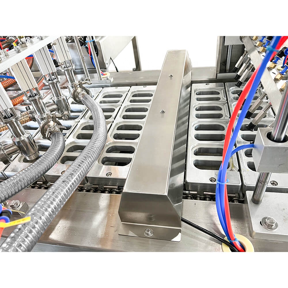 BHP-4 automatic rotary cup filling and sealing machine for cat food