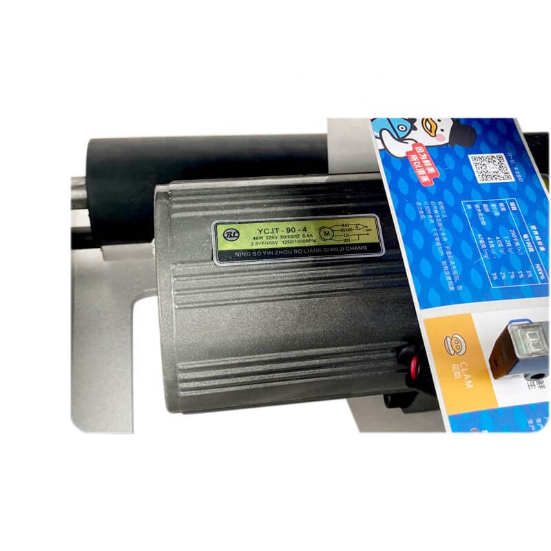 Small Semi Automatic Manual Labeling Machines for Round Food Beer Bottles Jars Cans with Coding Date Function