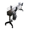 Factory bottle transfer conveyor belt system bottle slat conveying belt