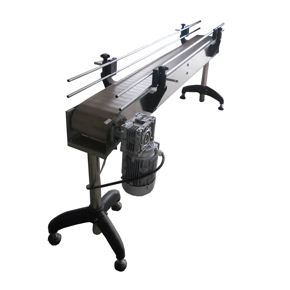 Factory bottle transfer conveyor belt system bottle slat conveying belt