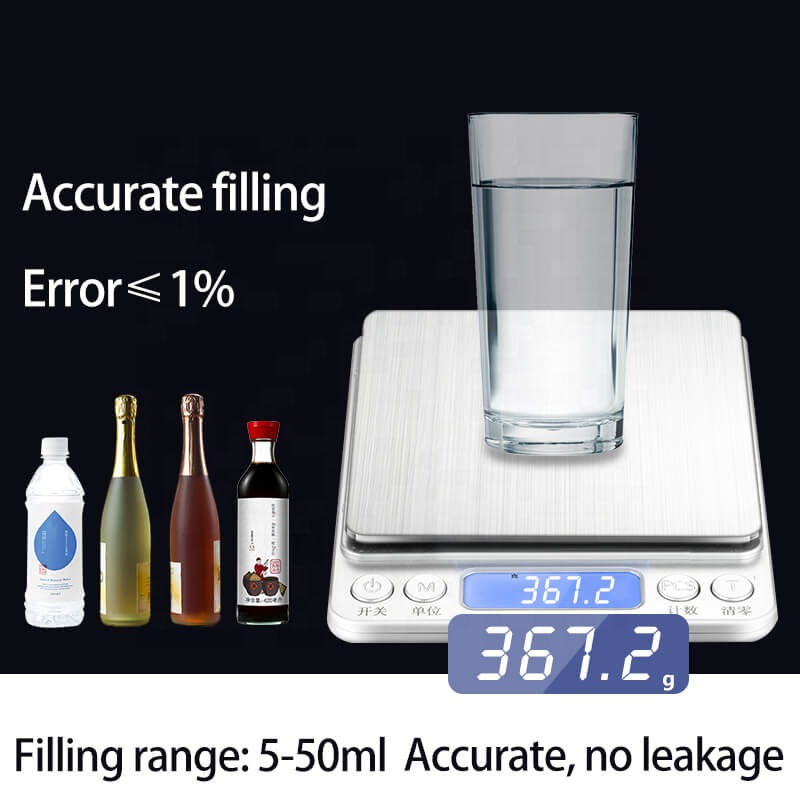 A02 peristaltic pump pneumatic manual oral liquid filling machine
