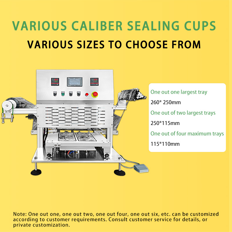 Table top stainless steel semi automatic sandwich tray sealing machine sealer machine in China