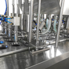 BHJ-8 automatic UV sterilization liquid solid particles juice water yongurt cup sealing and filling machine