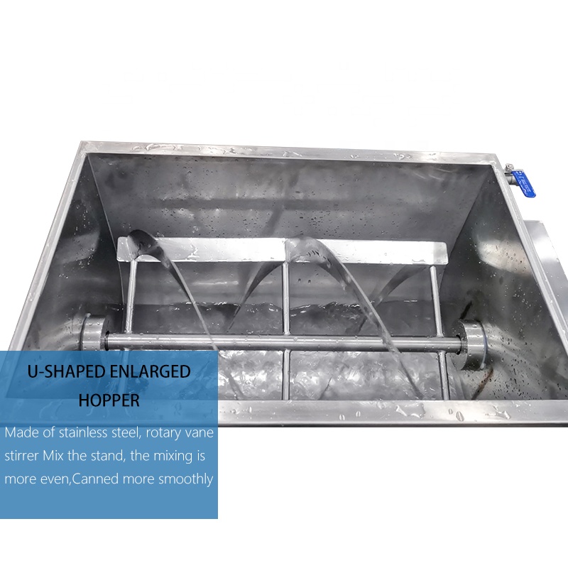 Semi-automatic Double Head Tomato Paste Heating and Stirring Filling Machine