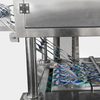 BHJ-8 automatic UV sterilization liquid solid particles juice water yongurt cup sealing and filling machine