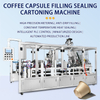 Automatic coffee capsule filling sealing bag packing cartoning machine