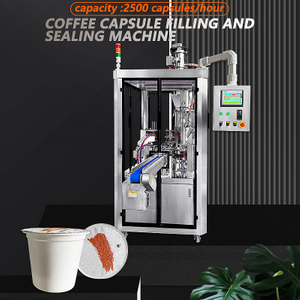 Capsule Powder Filling Machine Nespresso K Cup Coffee Capsule Heat Sealing Filling Machine