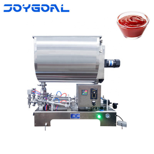 Semi-automatic Double Head Tomato Paste Heating and Stirring Filling Machine