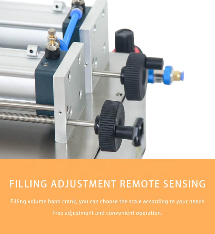 Semi automatic double head water bottle filling machine liquid 50ml