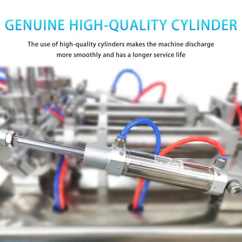 Semi-automatic Double Head Tomato Paste Heating and Stirring Filling Machine