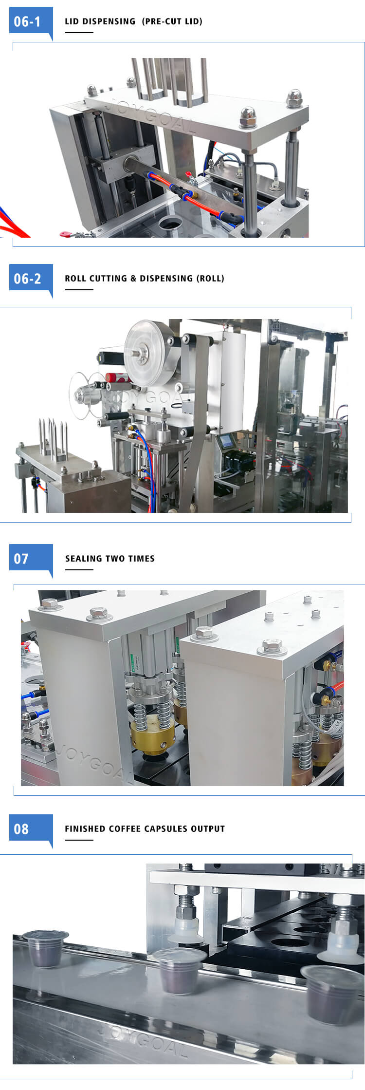 07KFP-2 Automatic Nespresso coffee capsule filling and sealing machine1