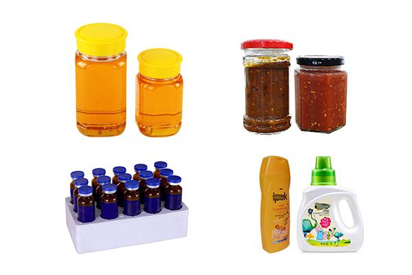 Which commodities are filled by automatic liquid filling machines?