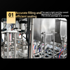 Automatic Ice Cube Water Juice Ice Cream Cup Filling Sealing Machine Price