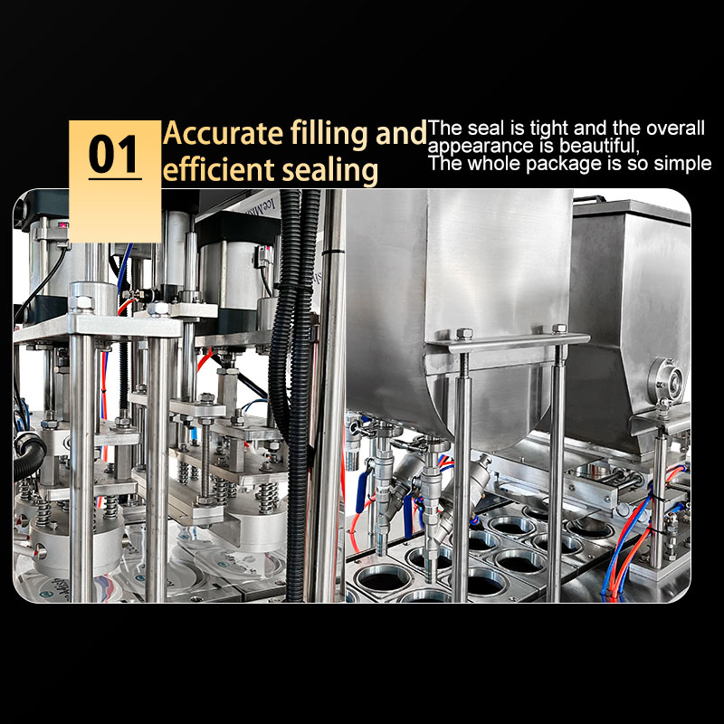Automatic Ice Cube Water Juice Ice Cream Cup Filling Sealing Machine Price