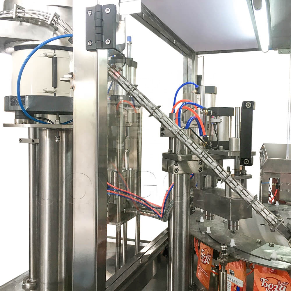 ZLD-2A 2 heads A series jelly beverage drinks detergent cooking oil filling packing machine with stand pouch doy pack machinery