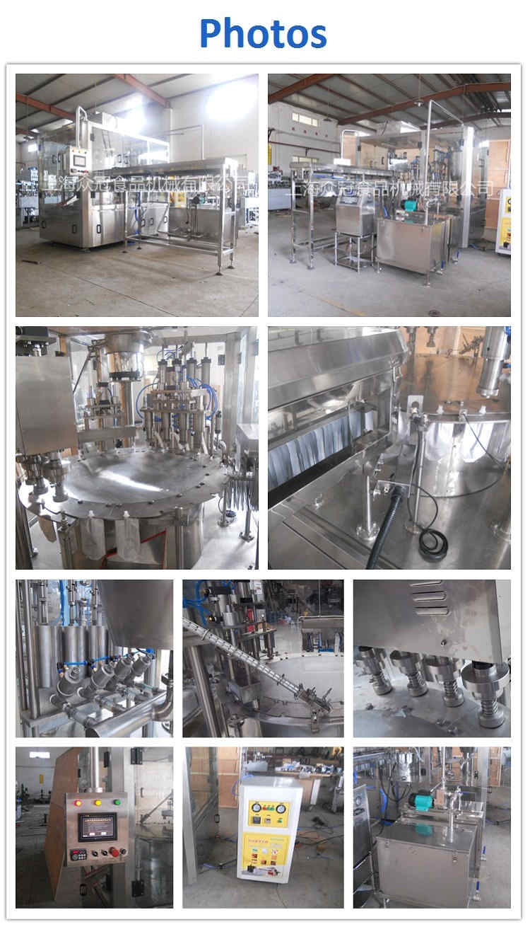 ZLD-4A Automatic stand up pouch filling and cap-screwing machine with CIP and injet printer