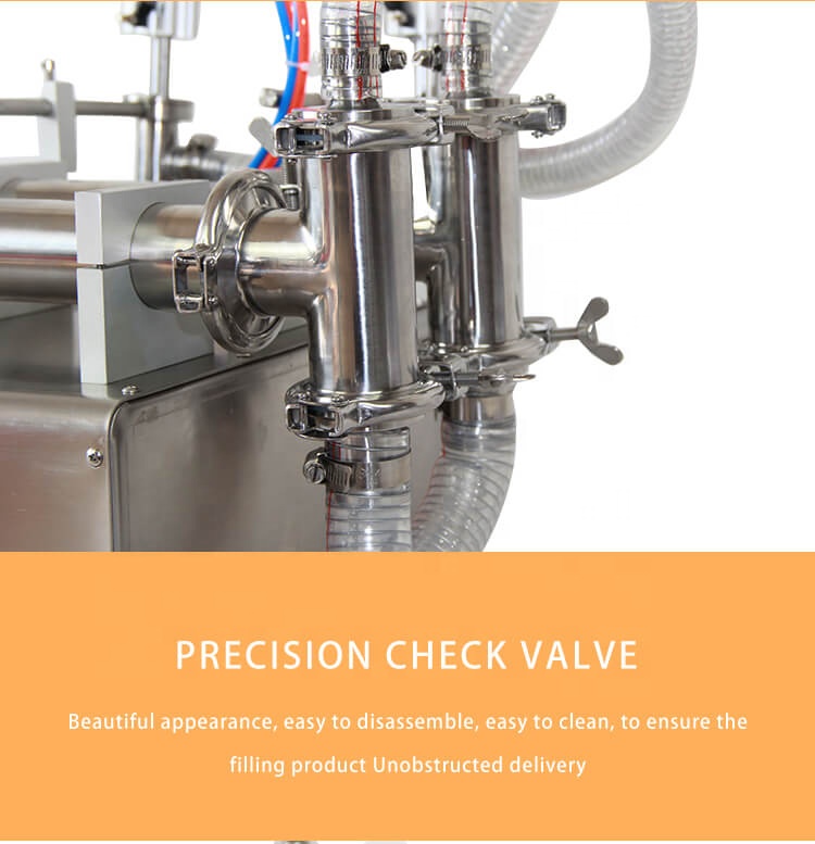 Semi automatic double head water bottle filling machine liquid 50ml