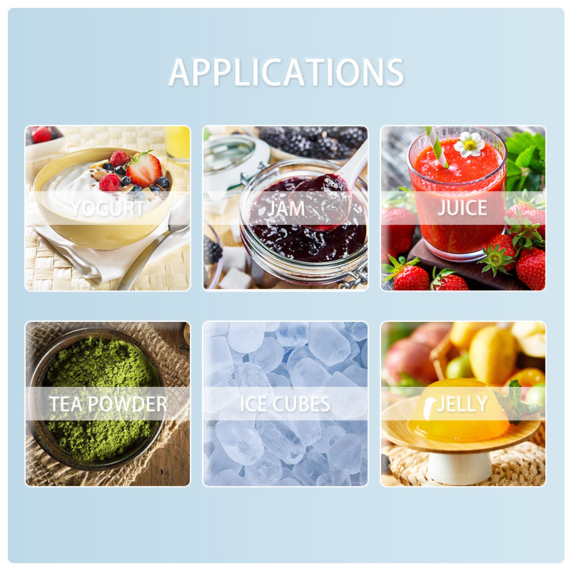 Commercial pneumatic popcorn jelly yogurt K cup filling sealing packing machine