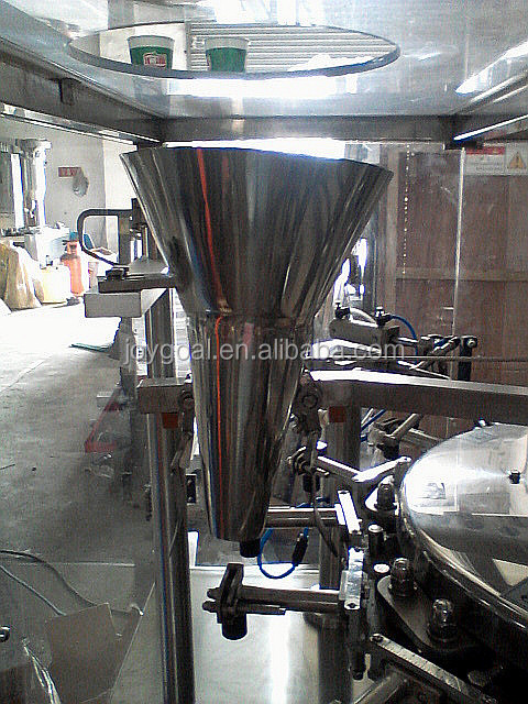 Automatic rotary bag pouch weighting filling sealing machine with multi heads weigher for nuts
