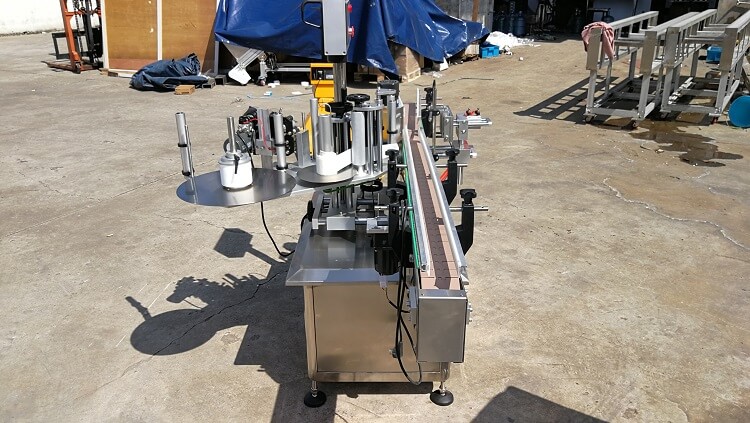 Automatic bottle labeling machines, label applicator machine, square / round / flat bottle label sticker machine