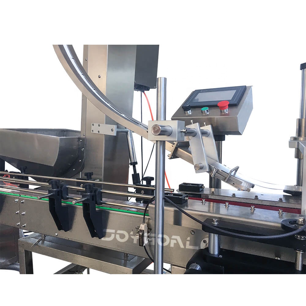 Automatic powder bottle filling and capping machine for coffee milk spice pepper powder
