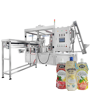 Stand-up pouch disc liquid filling machine Passion fruit fermentation liquid standing pouch filling and capping machine/spout pouch filling machine